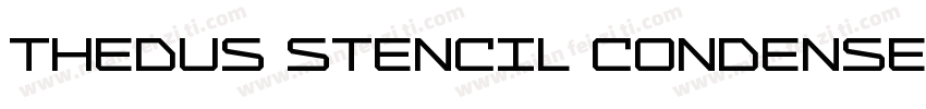 Thedus Stencil Condensed字体转换